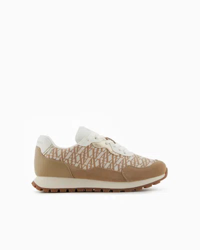 Armani Exchange Sneakers In Camel