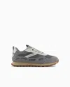 Armani Exchange Mesh Suede Sneakers In Gray
