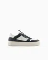 Armani Exchange Sneakers In Eco-leather With Elastic Laces