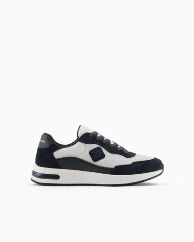 Armani Exchange Sneakers In Navy Blue