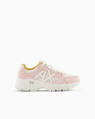 Armani Exchange Trainers In Pink