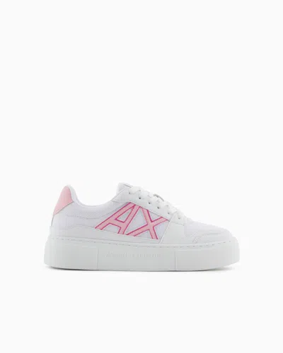 Armani Exchange Sneakers In Pink