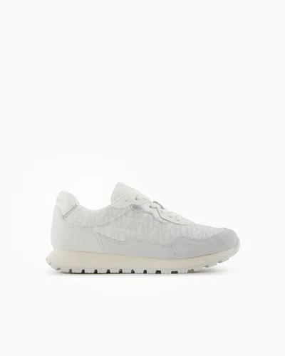 Armani Exchange Sneakers In White