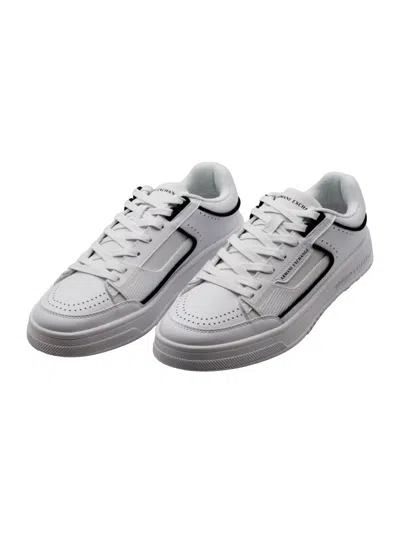 Armani Exchange Sneakers In White