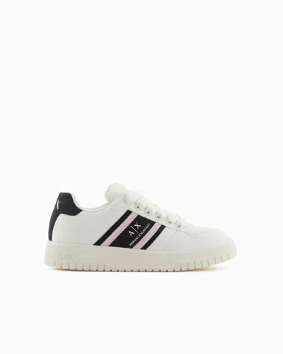 Armani Exchange Sneakers In White