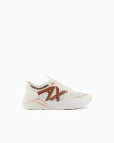 Armani Exchange Sneakers In White