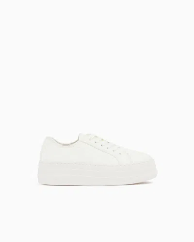 Armani Exchange Sneakers In White