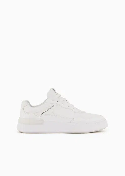 Armani Exchange Sneakers In White