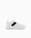 Armani Exchange Round Toe Low-top Casual Shoes In White