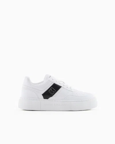ARMANI EXCHANGE SNEAKERS WITH CONTRASTING SIDE BAND