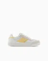Armani Exchange Sneakers With Contrasting Side Band In Yellow