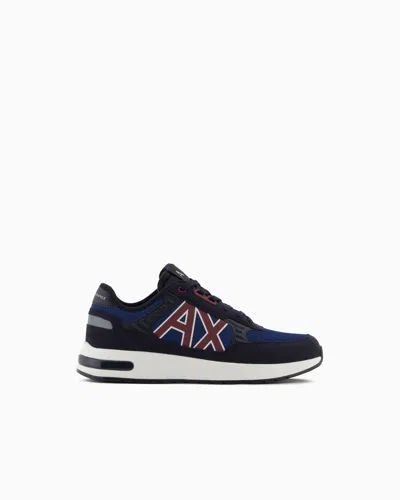 Armani Exchange Sneakers With High Sole And Logo In Multi