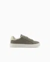 Armani Exchange Sneakers With Matching Embroidered Logo And Metal Detail