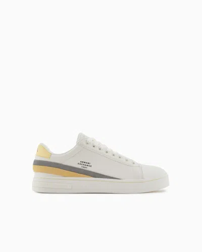 Armani Exchange Sneakers In Yellow
