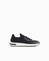 Armani Exchange Sock Sneakers With Logo In Blue