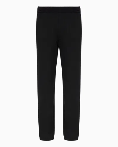 ARMANI EXCHANGE SOFT YARN JOGGER PANTS WITH LOGO