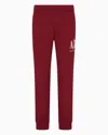 Armani Exchange Soft Yarn Jogger Pants With Logo In Burgundy