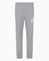 Armani Exchange Soft Yarn Jogger Pants With Logo In Gray