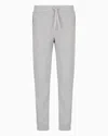 Armani Exchange Soft Yarn Jogger Pants With Logo In Grey