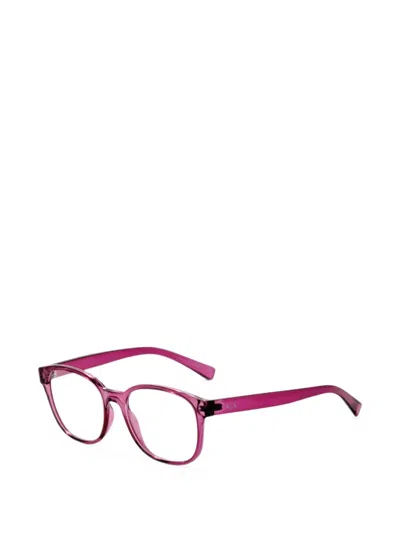 Armani Exchange Square-frame Glasses In Pink