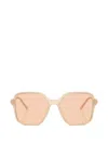 Armani Exchange Square-frame Sunglasses In Neutral