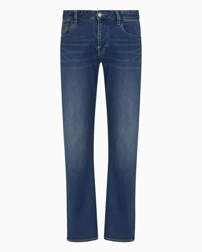 Armani Exchange Straight Jeans In Black