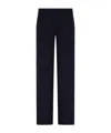 Armani Exchange Elasticated Logo-patch Track Pants In Navy Blue