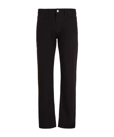 Armani Exchange Belt-loop Jeans In Black