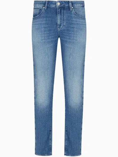 Armani Exchange Straight-leg Jeans In Blue
