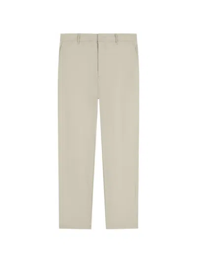 Armani Exchange Straight-leg Trousers In Neutral