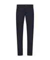 Armani Exchange Official Store Slim Fit Trousers In Ultra Stretch Twill In Black