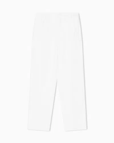 Armani Exchange Multi-pocket Backpack In White