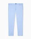 Armani Exchange Stretch Cotton Chinos In Blue