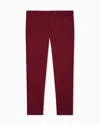 Armani Exchange Stretch Cotton Chinos In Burgundy