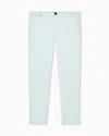 Armani Exchange Stretch Cotton Chinos In Blue