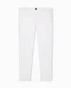 Armani Exchange Stretch Cotton Chinos In White