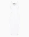 Armani Exchange Stretch Fabric Sheath Dress In White