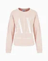Armani Exchange Stretch Fabric Zip-up Hoodie In Pink