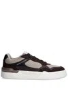 Armani Exchange Suede-inserts Sneakers In Braun