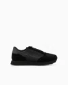 Armani Exchange Side Logo-print Sneakers In Black