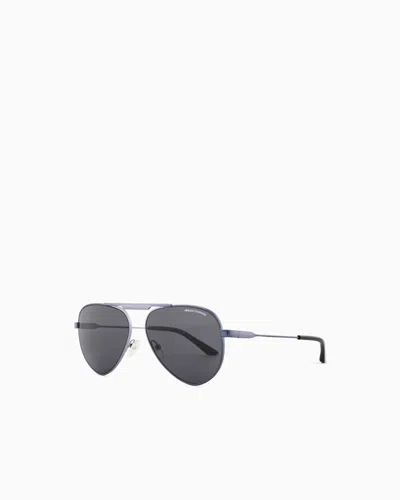 Armani Exchange Sunglasses In Metallic