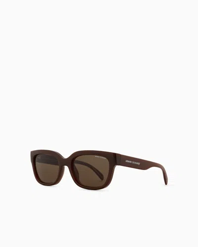Armani Exchange Sunglasses In Brown