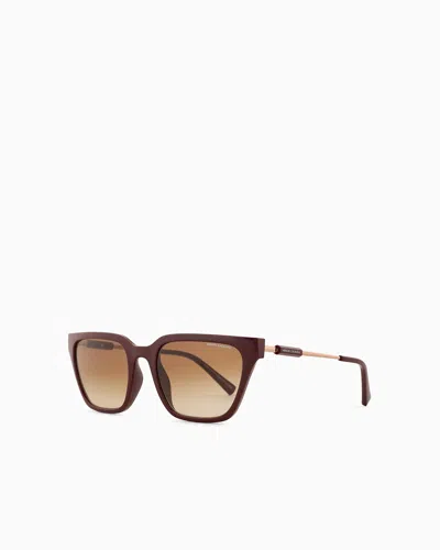 Armani Exchange Sunglasses In Burgundy