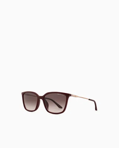 Armani Exchange Sunglasses In Burgundy