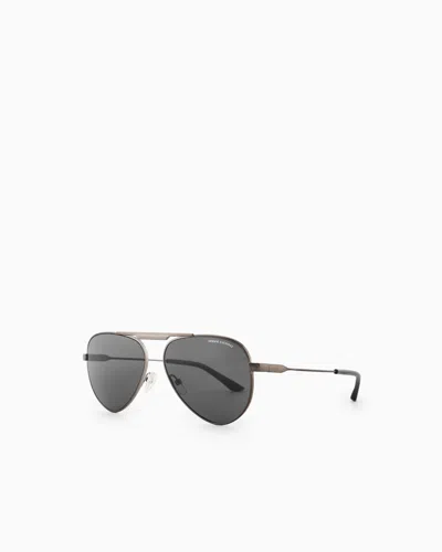 Armani Exchange Sunglasses In Metallic