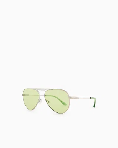 Armani Exchange Sunglasses In Metallic