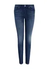 Armani Exchange Super Skinny Blue Jeans In Black