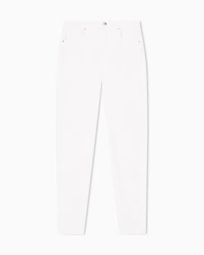 Armani Exchange Super Skinny Jeans In Stretch Satin In White