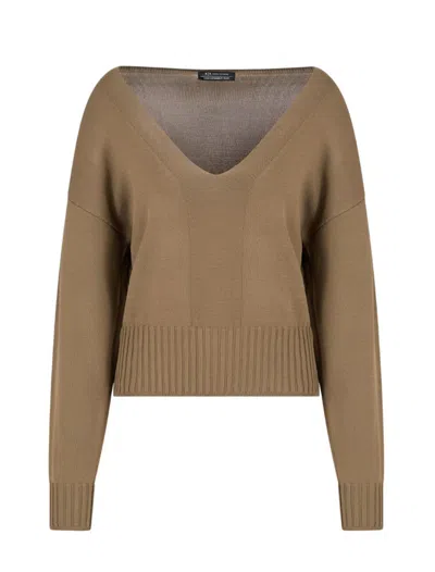 Armani Exchange Sweaters In Brown