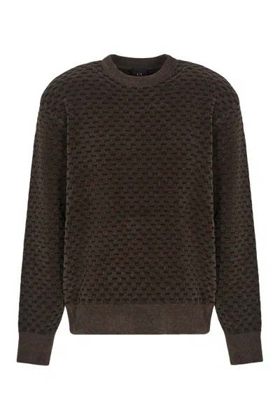 Armani Exchange Sweaters In Brown